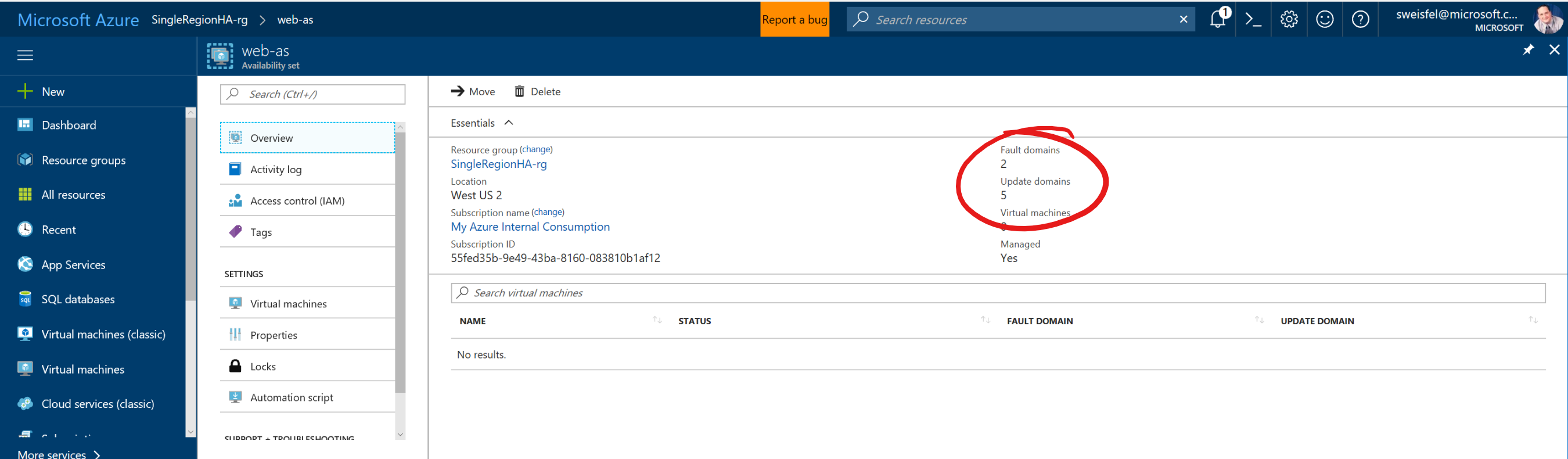 Fault and Update Domains